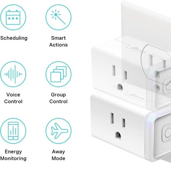 Kasa Smart Plug Mini w/ Energy Monitoring Smart Home Wi-Fi Outlet Works w/ Alexa - Picture 3 of 7